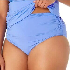 ANNE COLE Shirred 3 Way Convertible Swim Bottom NWT Sz 20W